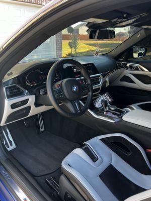 Interior Detail on G82 BMW M4 Competition