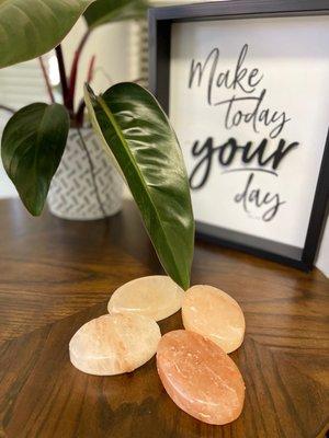 Himalayan salt hot stone.