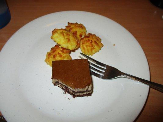 Dessert: Macaroons and Tiramisu