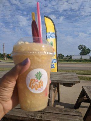 Guava shaved ice