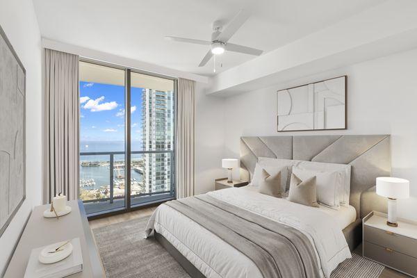 Penthouse bedroom