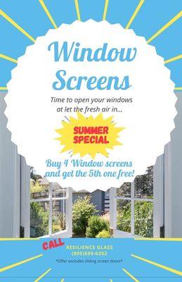 Window Screen replacement special