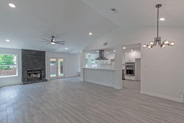 Kitchen/living room remodeled