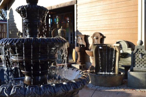 Water features in our courtyard