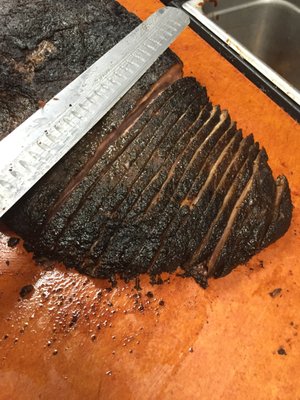 Beef Brisket with Hickory Smoked cooked Low & Slow