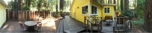 Lemon Drop cottage - panoramic of yard