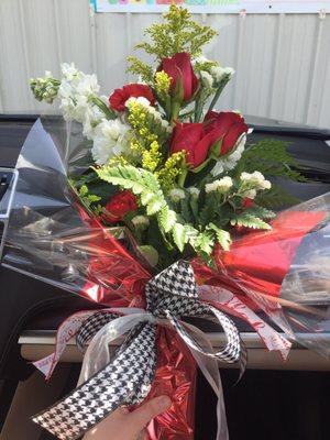 Beautiful bouquet for graduation from the University of Alabama