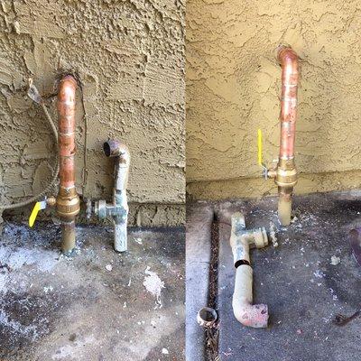 Shut off valves replacement