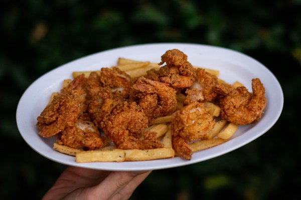 Full shrimp fried platter