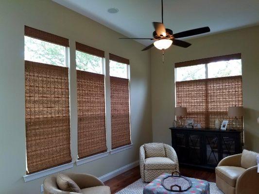 Woven Wood Shades...an old trend with NEW STYLE!