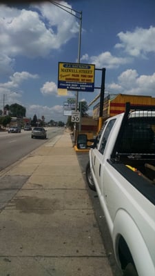 View of JJ Sausage from 127th St.