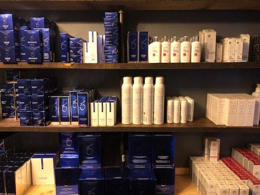 We carry top of the line skin care and the medical grade products such as the ZO brand.