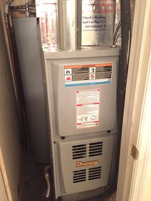 New 80% Downflow furnace in a closet