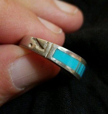 Turquoise inlay ring