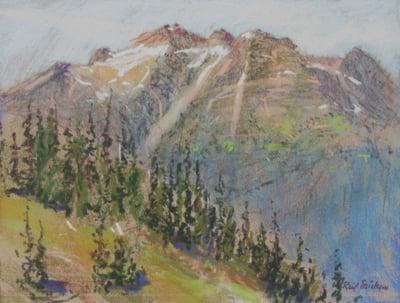 Mountain Heights, Whistler, BC,  9x12 pastel