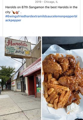 Chicken wings & fries