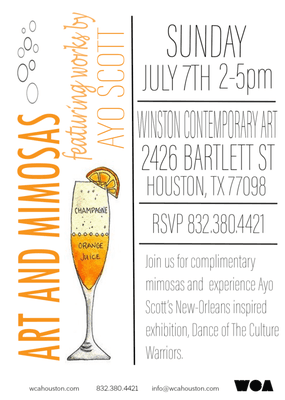 JOIN US THIS SUNDAY, 7/7 for Art & Mimosas!