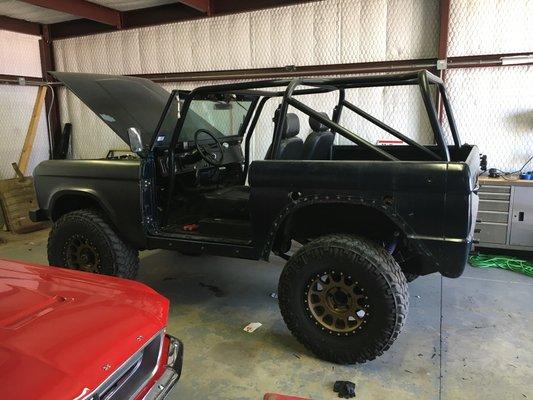 1969 Bronco rust repair, body work and paint