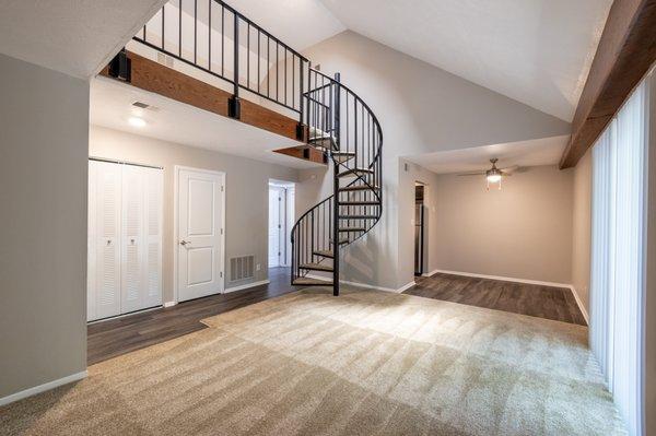 One-Bedroom Apartment with Loft at Woodbridge Apartments Bloomington