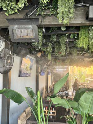 Restaurant Cooling with 7 -20" Fans with 4 Bizzles each operating at 1250 psi - Maricosis Choix - Downey, Ca