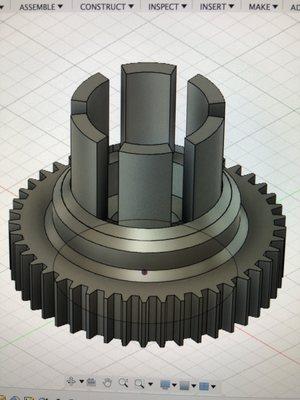 Computer-Aided Design of a gear