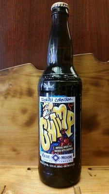 BLUE MOON BREWING COMPANY CHIMP IMPERIAL WHEAT ALE BREWED WITH CHERRIES