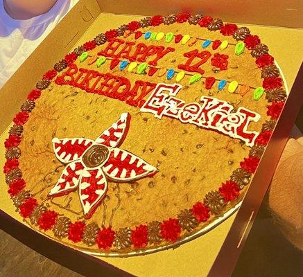 Stranger Things Cookie Cake