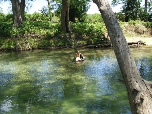 tubing on the Medina, onsite