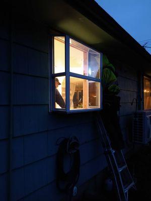 Garden window installed