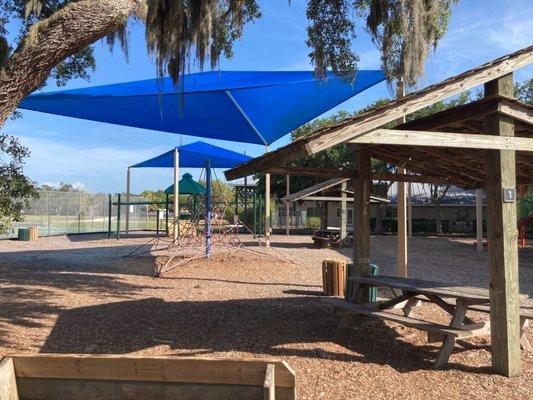 More covered playground.