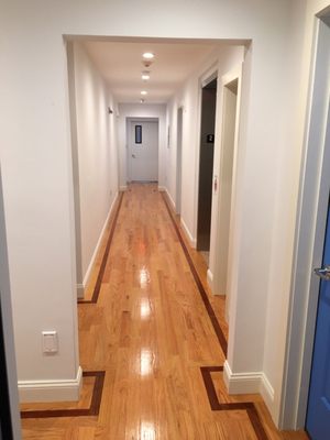 2nd floor hallway.  Super clean and home like premium wood flooring.