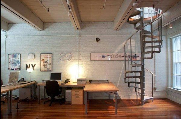 Studio spiral staircase