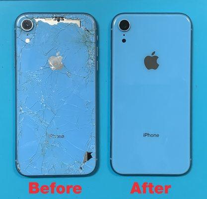 Screen Repair, Before and after