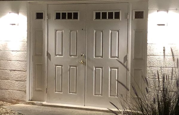 New Lights and Door Hardware (outside)