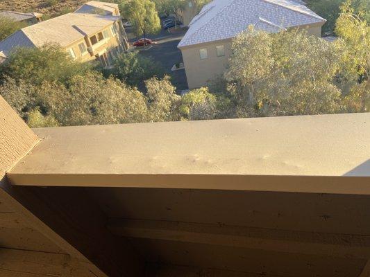 Damaged balcony