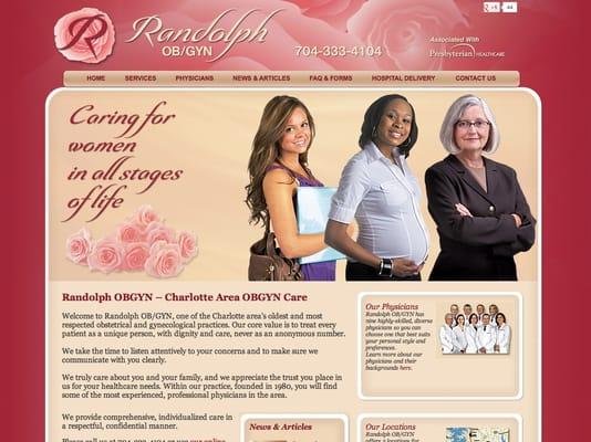 RandolphObGyn.com website