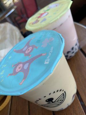 Sakura Rose Milk Tea   Classic Milk Tea (black tea) coffee jelly