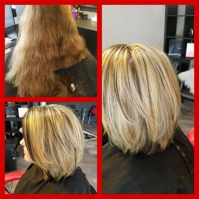 Total makeover. Hilights and lowlights and cut