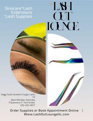 Eyelash extensions and lash supplies