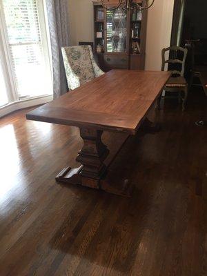 custom hand built farm table