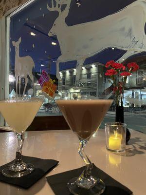 Ginger Martini and Espresso Martini.  We'll be dreaming about these for a long time.