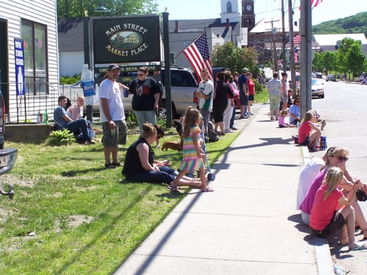 A great place to watch the parade.