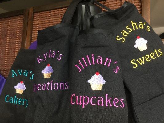 Aprons for Cupcake Baking Contest