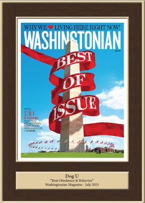 Washingtonian 2013
Best Obedience & Behavior