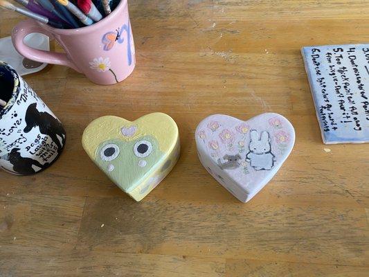 Frog and miffy heart cases!