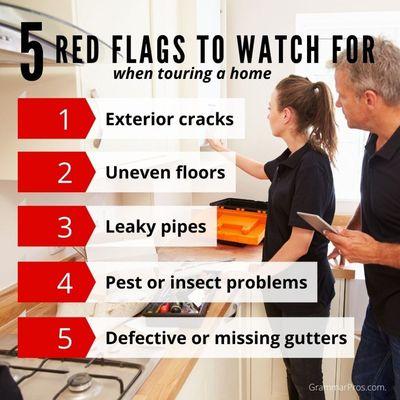 A home may look stunning on the surface, just keep an eye out for signs of trouble.