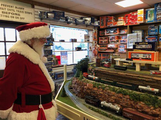 Santa loves stopping at Henning's for a visit.