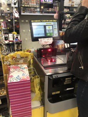 Even the self checkout is a mess - the one they have