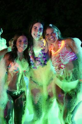 Glow foam party