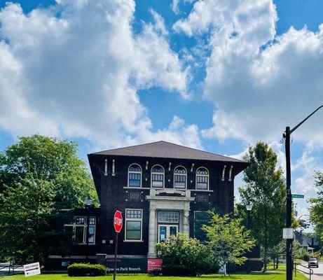 This is a Andrew Carnegie Foundation built library. It opened in 1912!